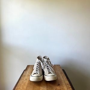 CONVERSE Nubuck Chuck 70 Leather High Top, 8.5 men